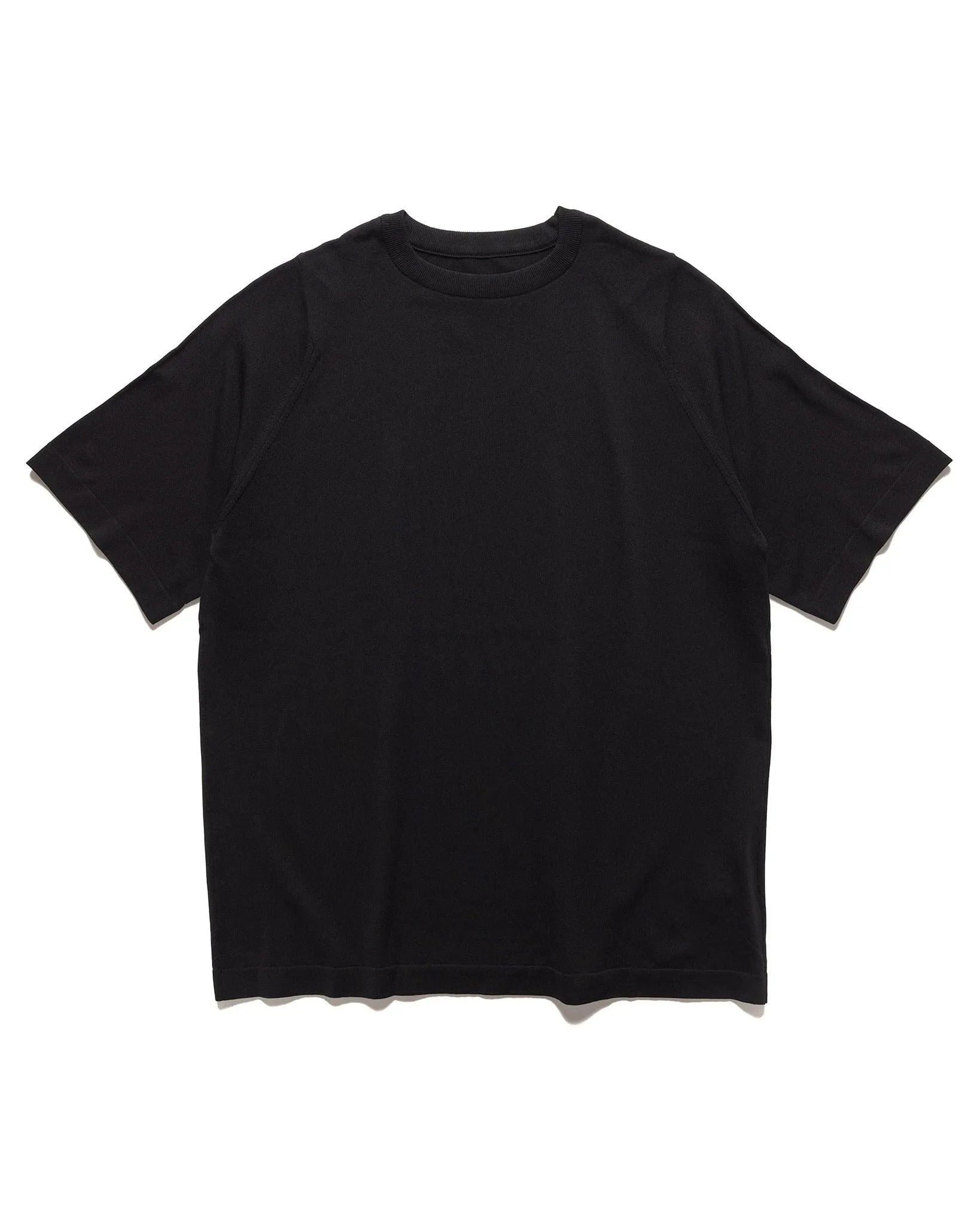 hoverlayer Knit Crew S/S 18G Deltapeak Black