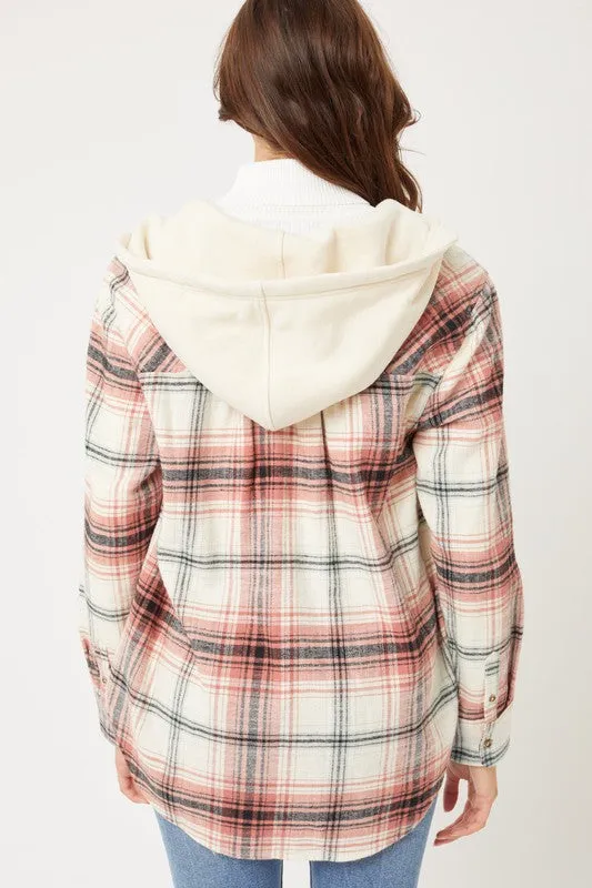 Howdy Plaid Hooded Top