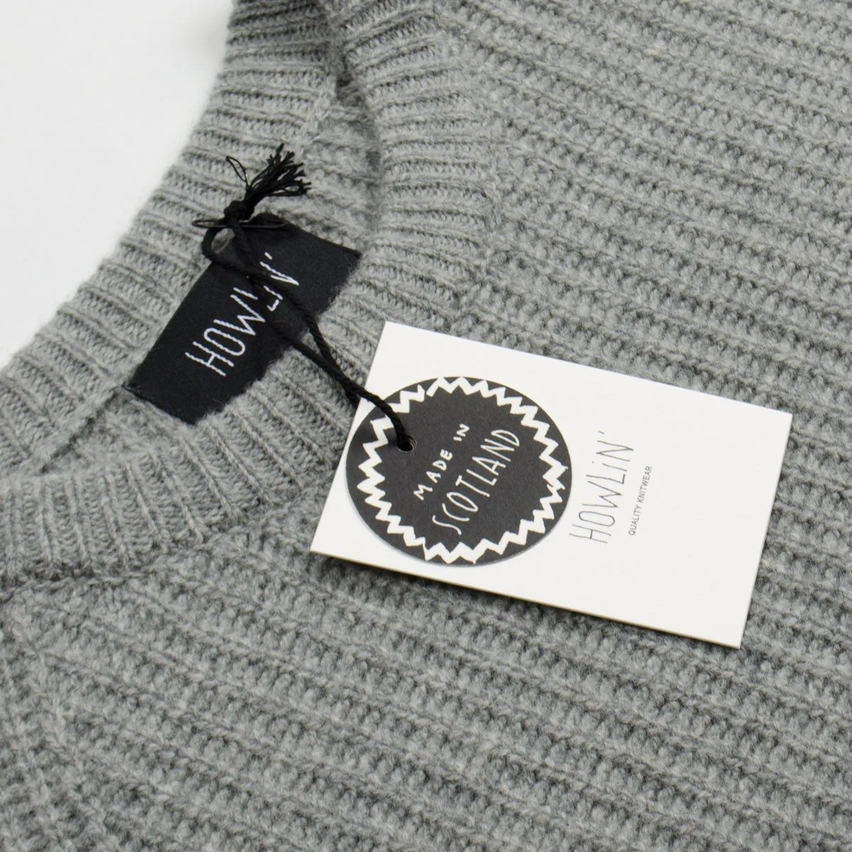 Howlin' - Better World Geelong Wool Sweater - Mist (Grey)