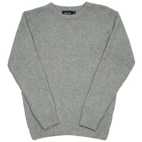 Howlin' - Better World Geelong Wool Sweater - Mist (Grey)