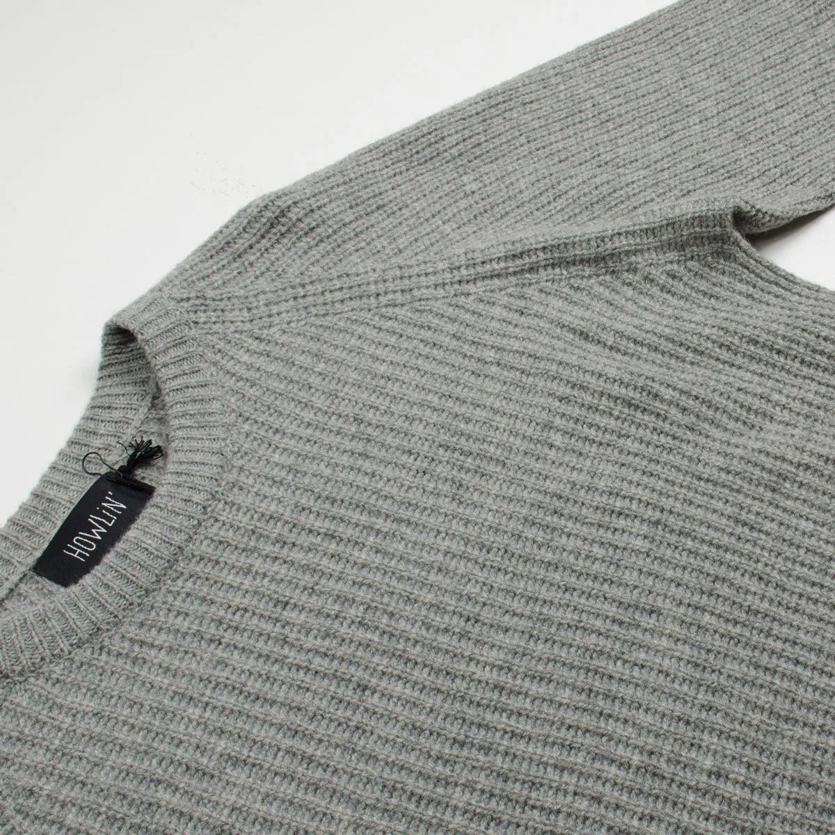 Howlin' - Better World Geelong Wool Sweater - Mist (Grey)