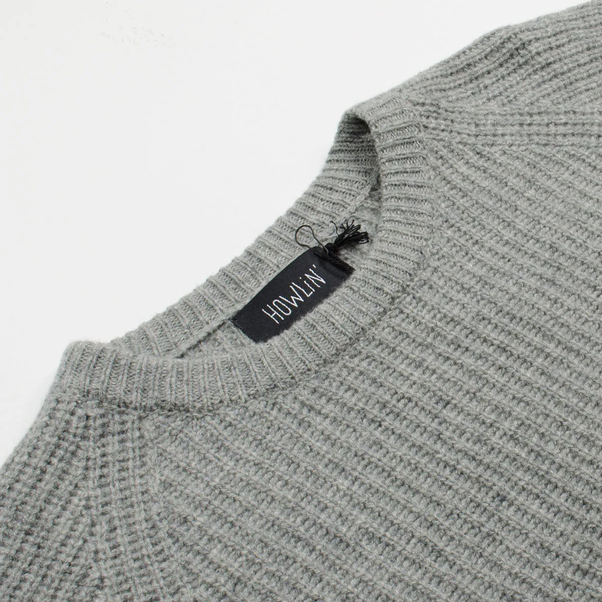 Howlin' - Better World Geelong Wool Sweater - Mist (Grey)