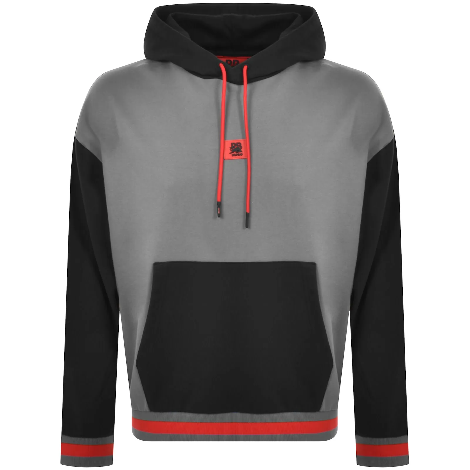 HUGO X RB Dicheck Hoodie Grey