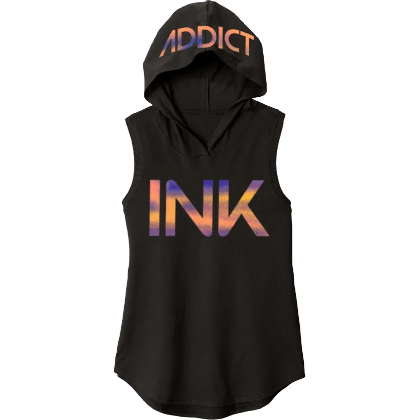 INK Chroma Women's Sleeveless Hoodie Tee