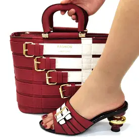 Italian Shoes And Bag Sets For Evening Party