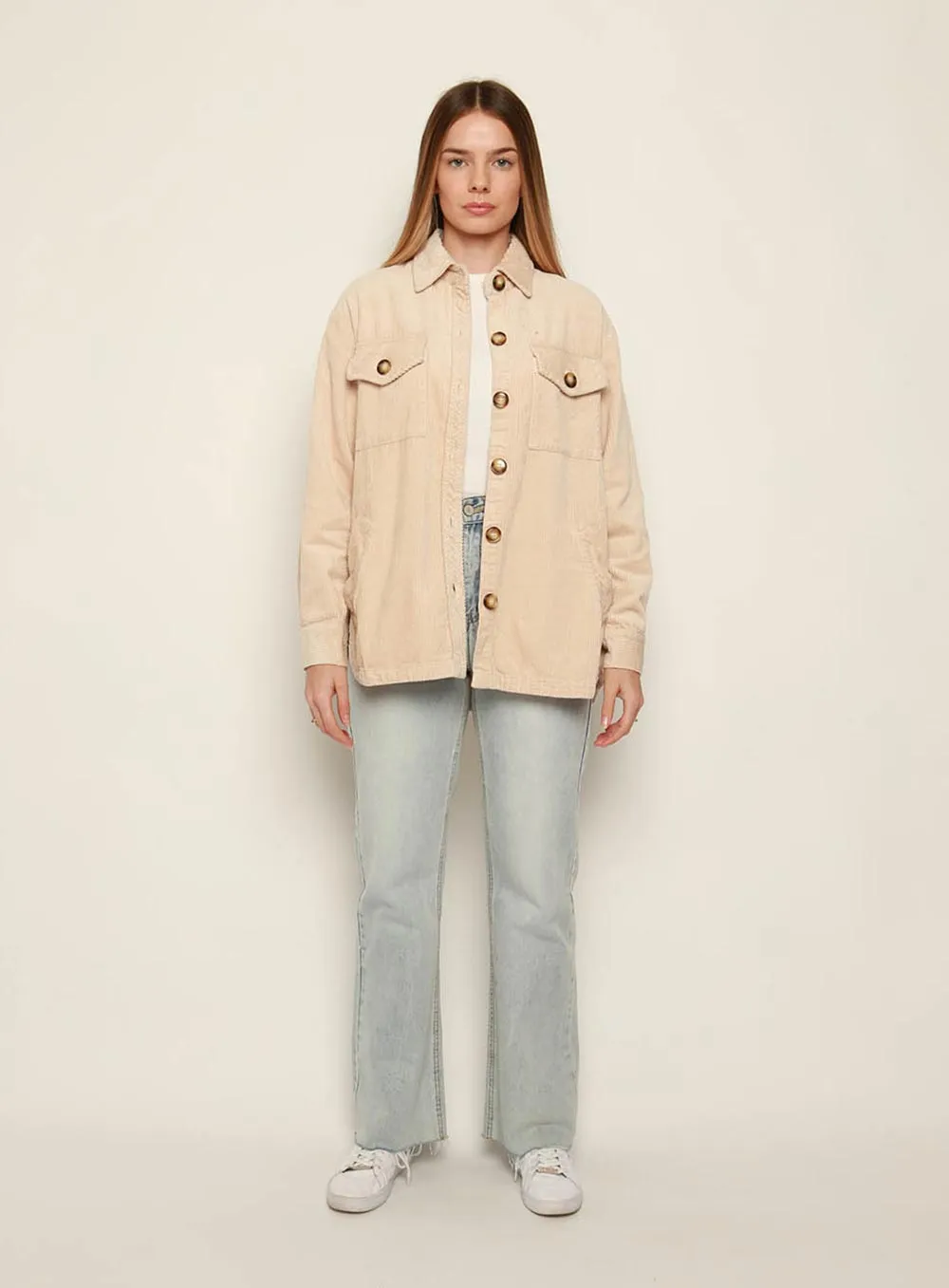 Keiren Cord Jacket-CAMEL