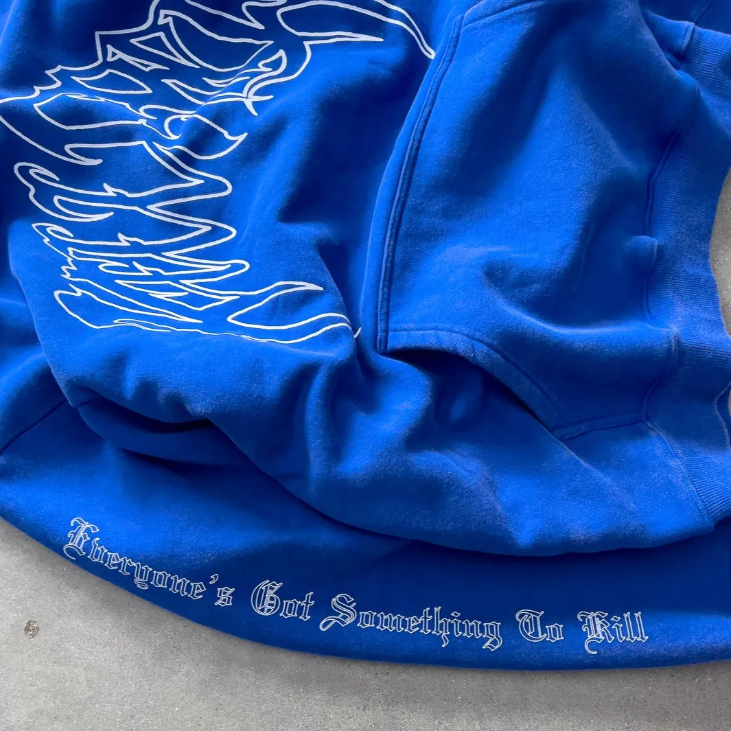 KILL CREW OVERSIZED LUX HOODIE - BLUE