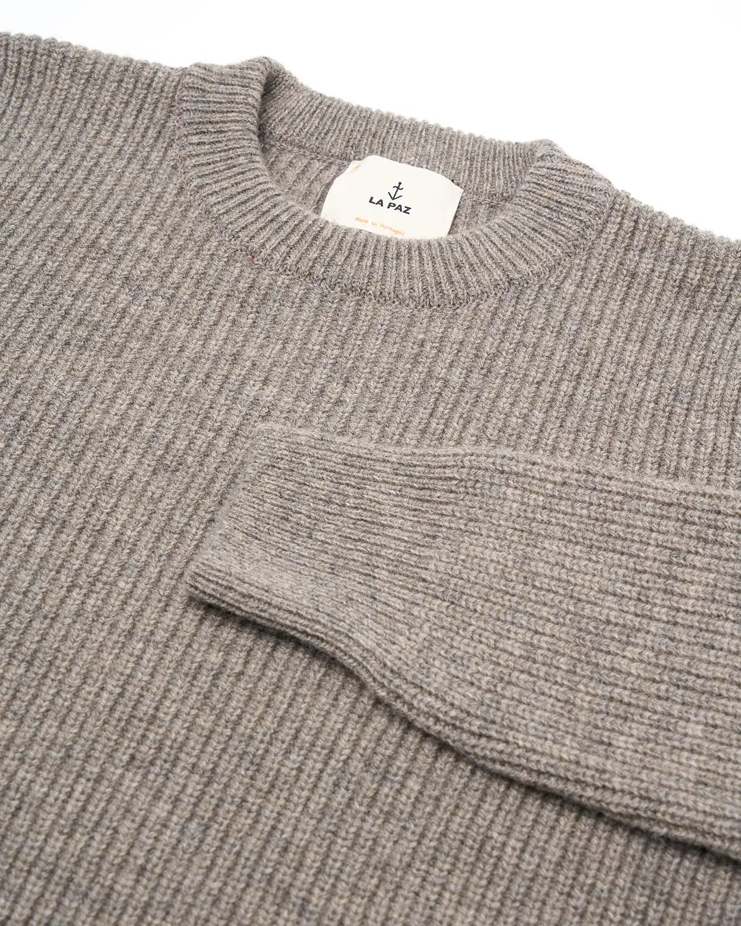 LA PAZ Teixeira Crew Neck Jumper Grey Mesc