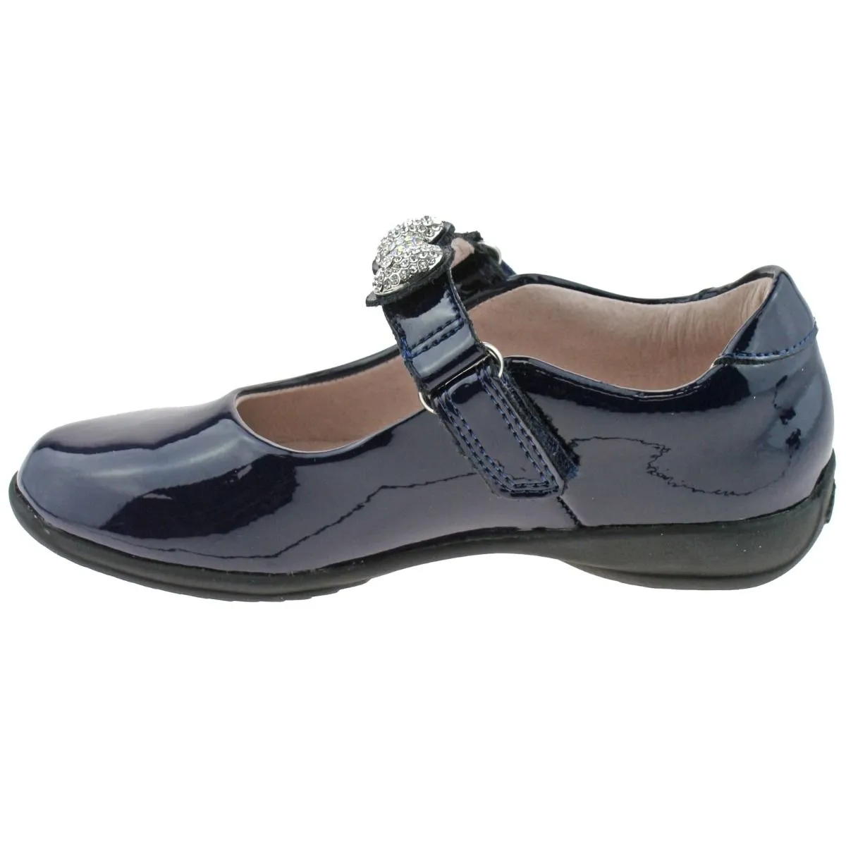 LELLI KELLY LK 8304 MANDY INTERCHANGEABLE STRAP SHOES NAVY PATENT F FIT