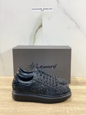 Lemare’ Sneaker donna glitter nero casual shoes Lemare’ donna 37