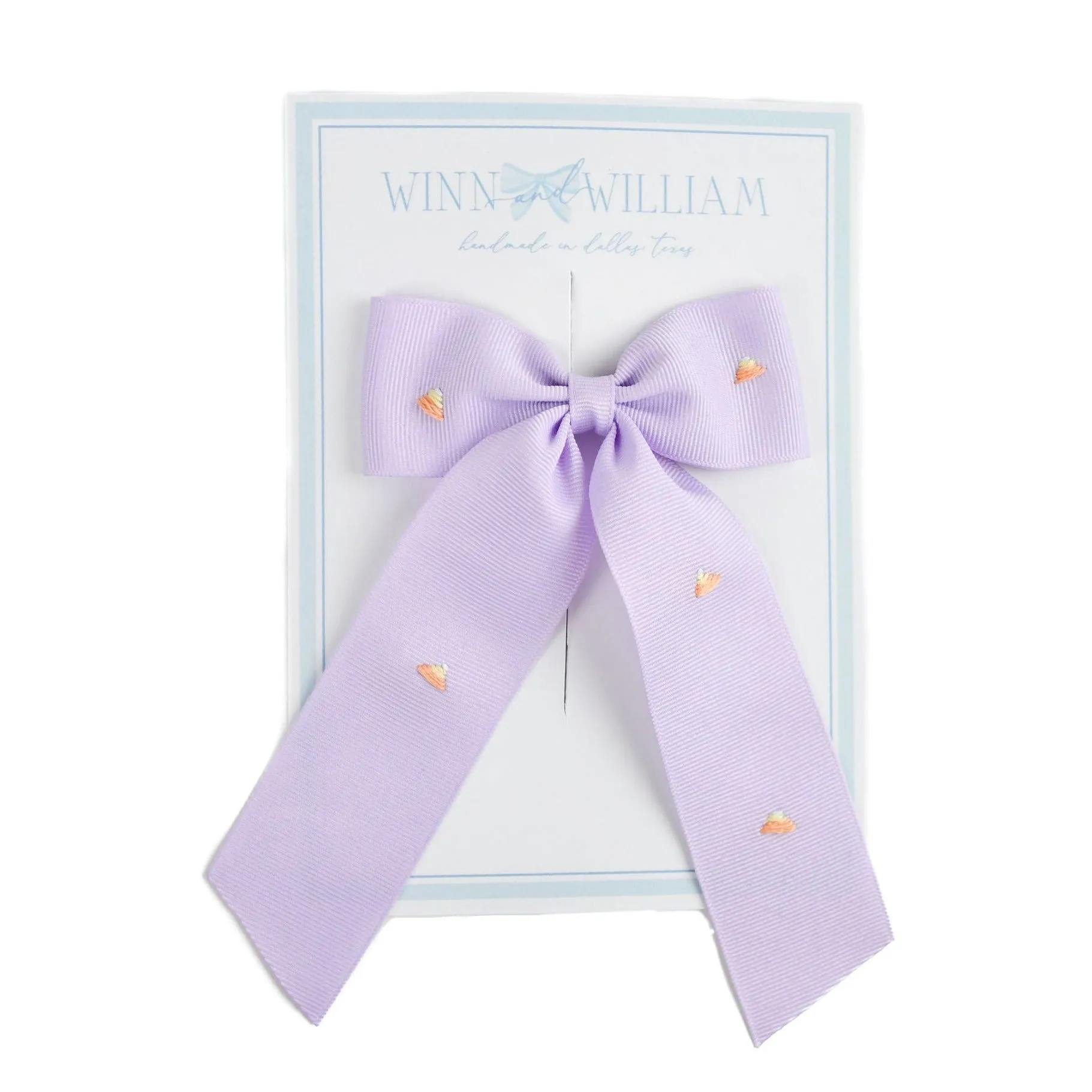 Medium Candy Corn Bow - Purple