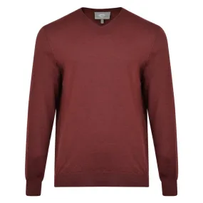 Mens Merino V Neck Jumper