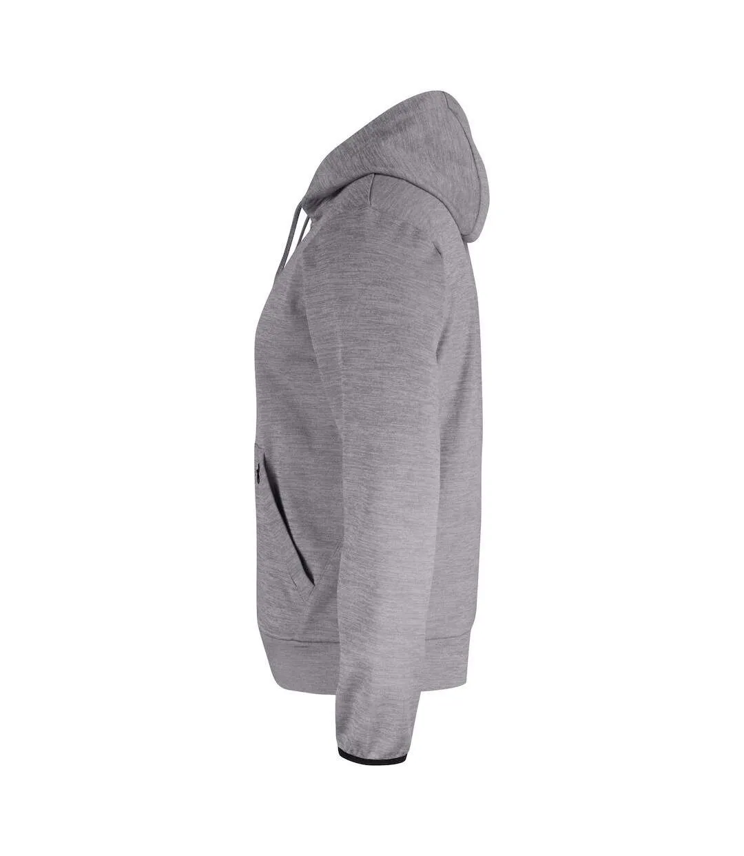 Mens oakdale melange hoodie grey melange Clique