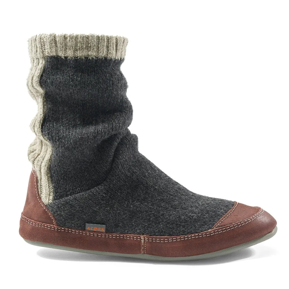 Men's Slouch Boot Slipper with Indoor/Outdoor Sole