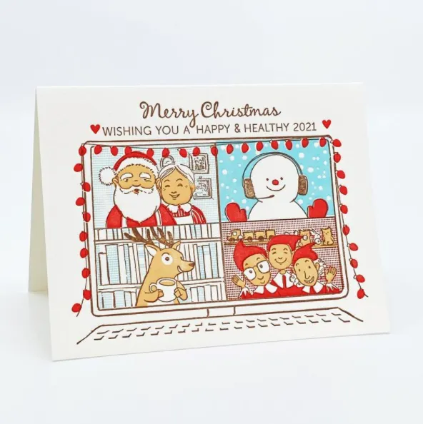 Merry Christmas Zoom Call Boxed Card Set