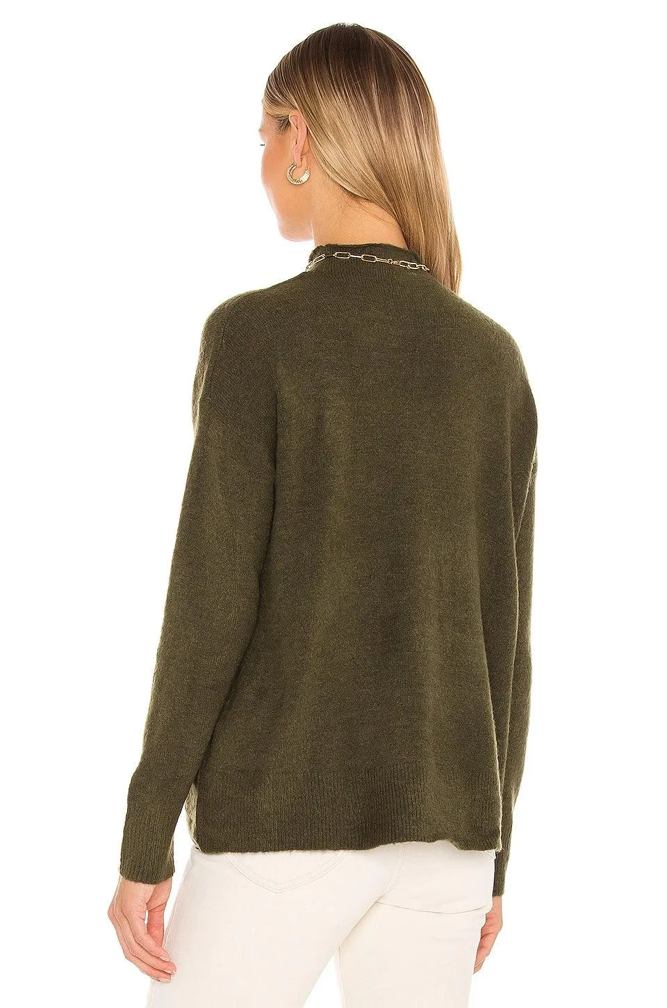 Minkpink Atar Funnel Neck Knit in Khaki