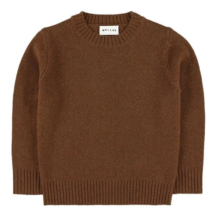 Morley Child Boy Titto Sweater Chestnut Brown