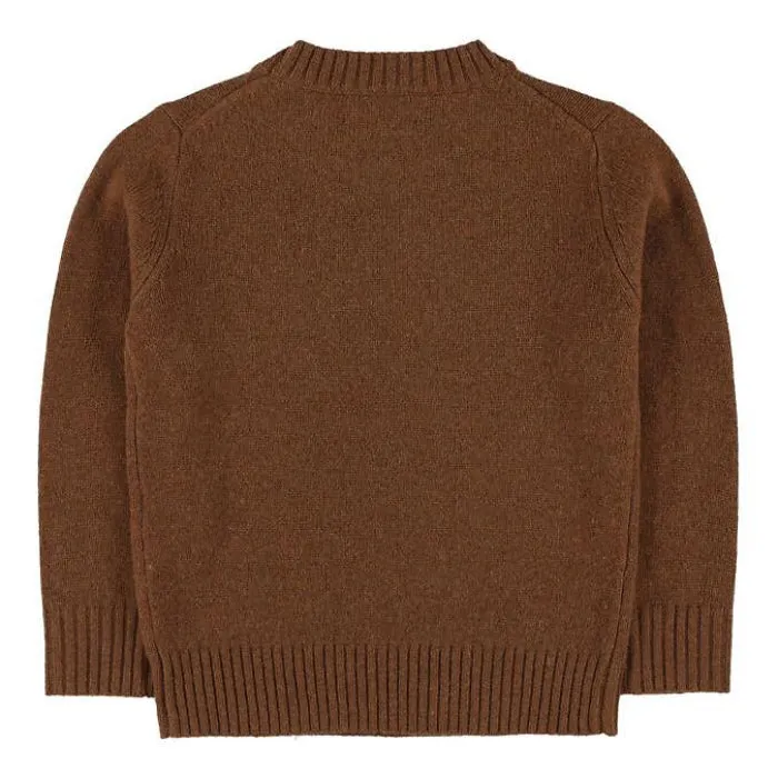 Morley Child Boy Titto Sweater Chestnut Brown