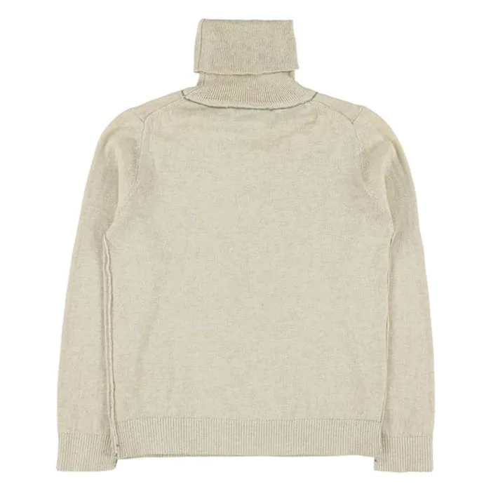 Morley Child Girl Tyler Turtleneck Sweater Sable Cream