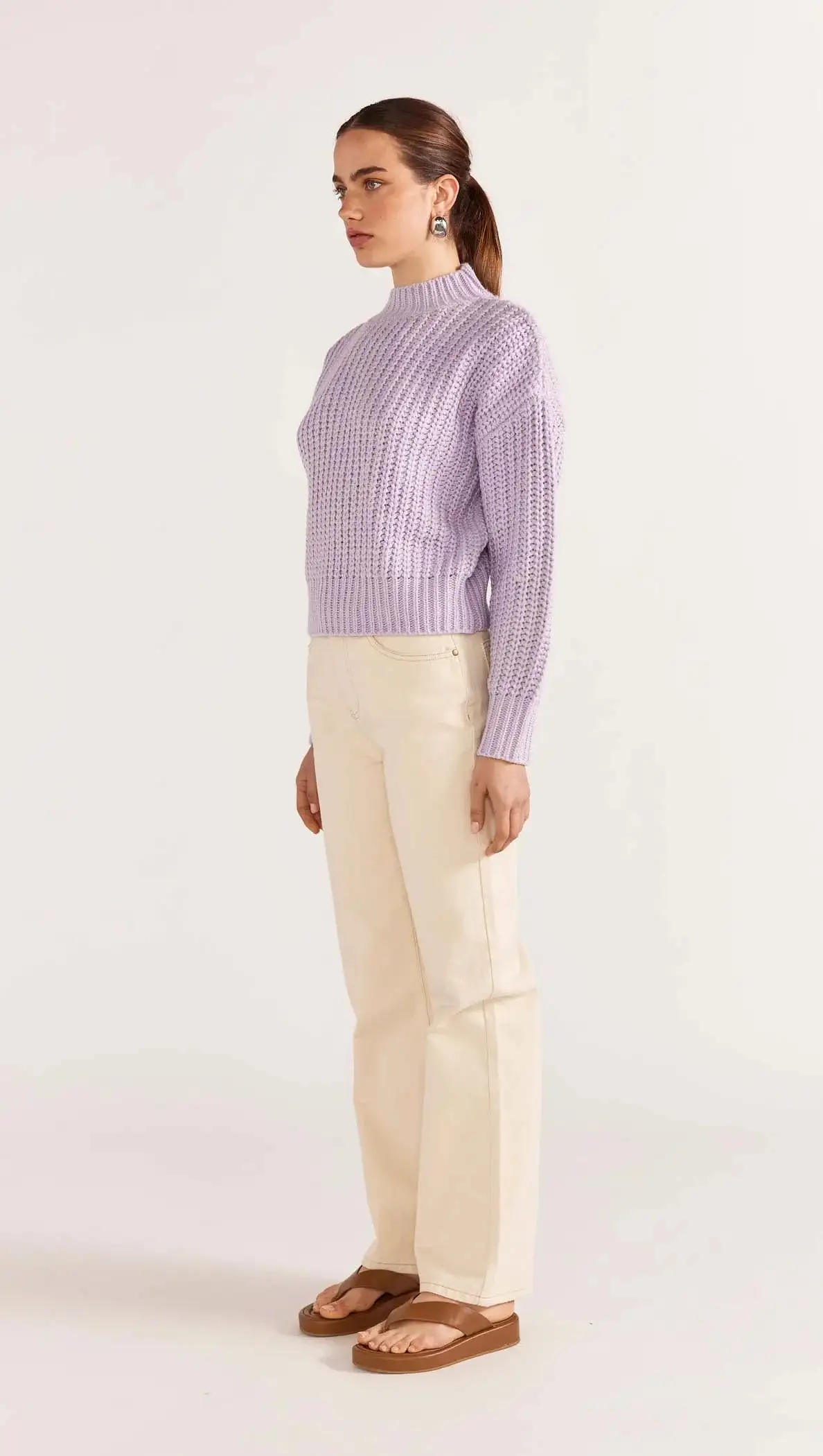 Myles Knit Jumper - Lilac