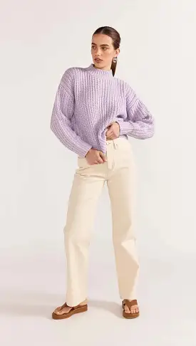 Myles Knit Jumper - Lilac