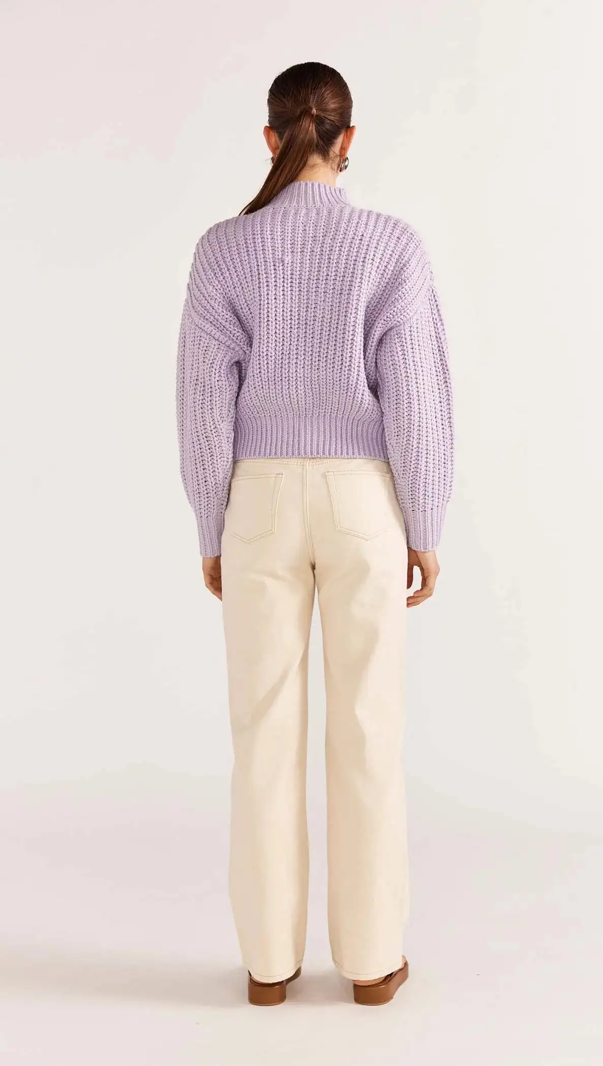 Myles Knit Jumper - Lilac