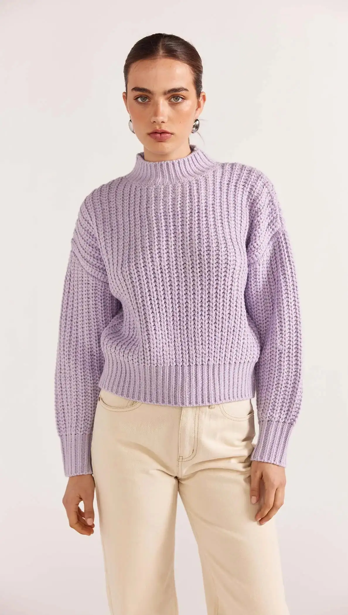 Myles Knit Jumper - Lilac