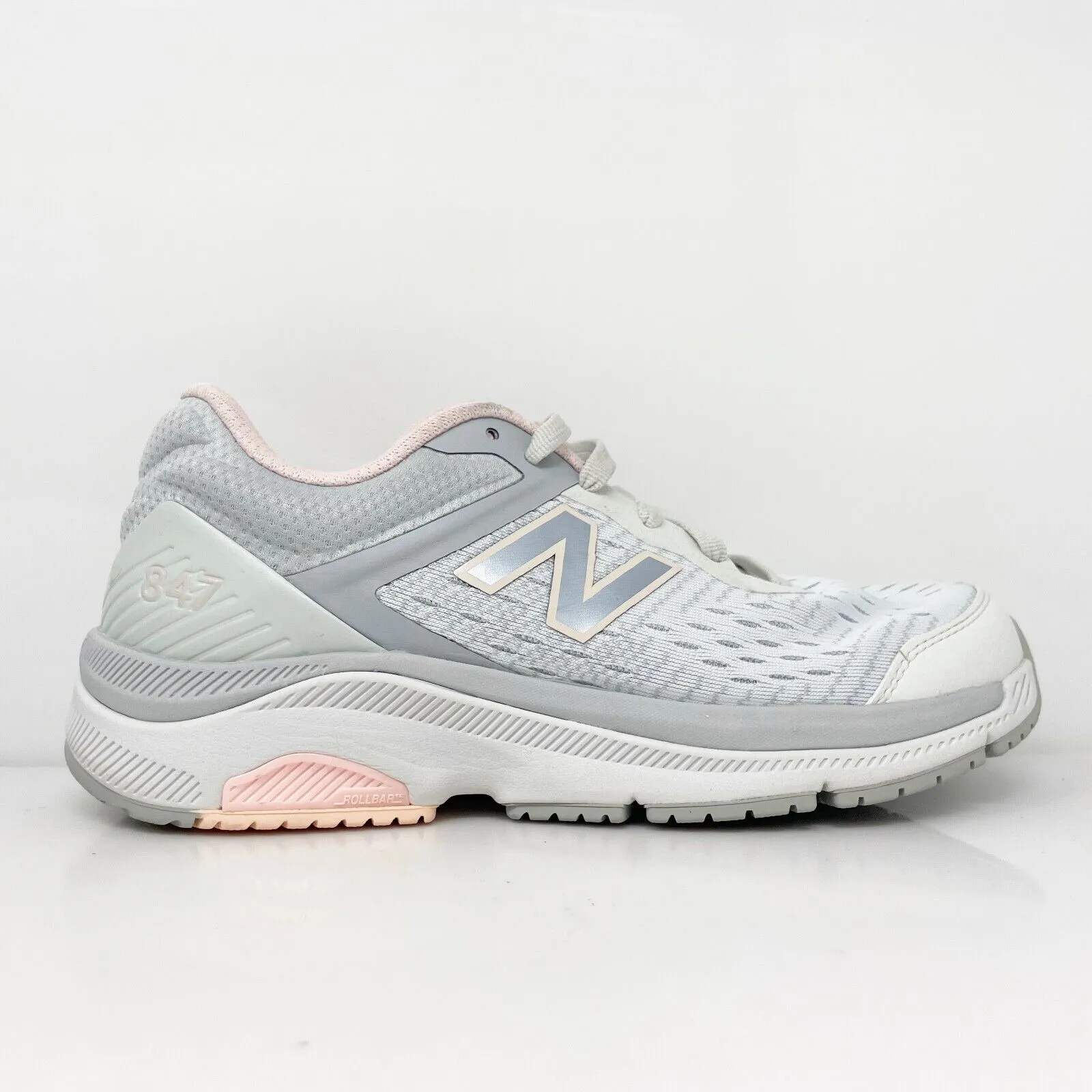 New Balance Unisex 847 V4 WW847LW4 White Running Shoes Sneakers Size W 7 M 5.5 B