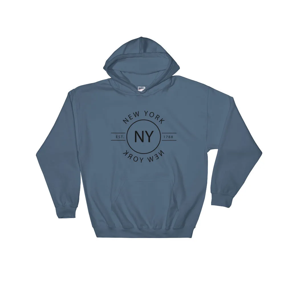 New York - Hooded Sweatshirt - Reflections