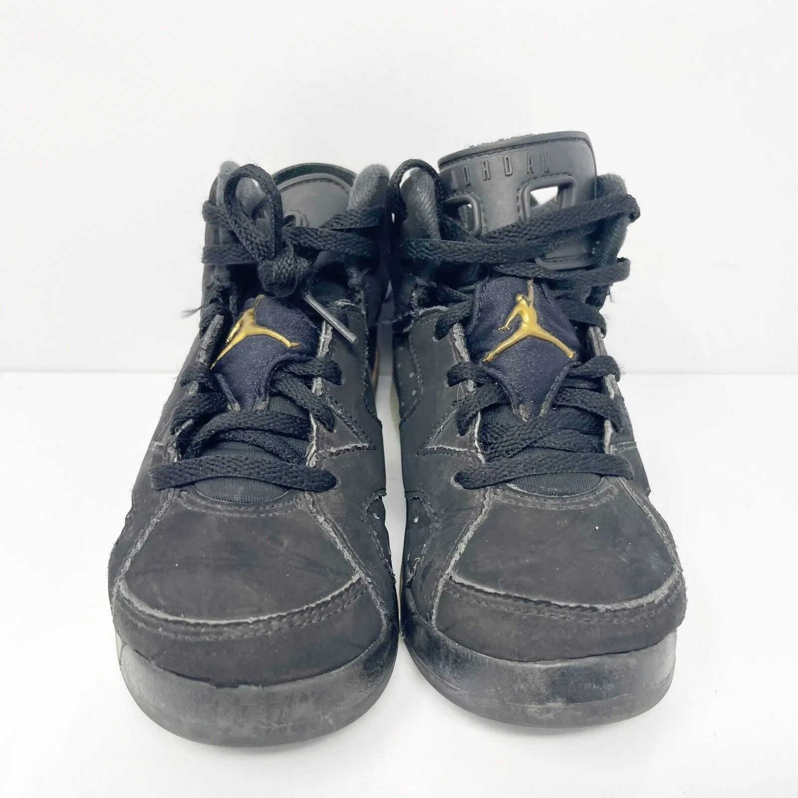 Nike Boys Air Jordan 6 SE CT4965-007 Black Basketball Shoes Sneakers Size 12C