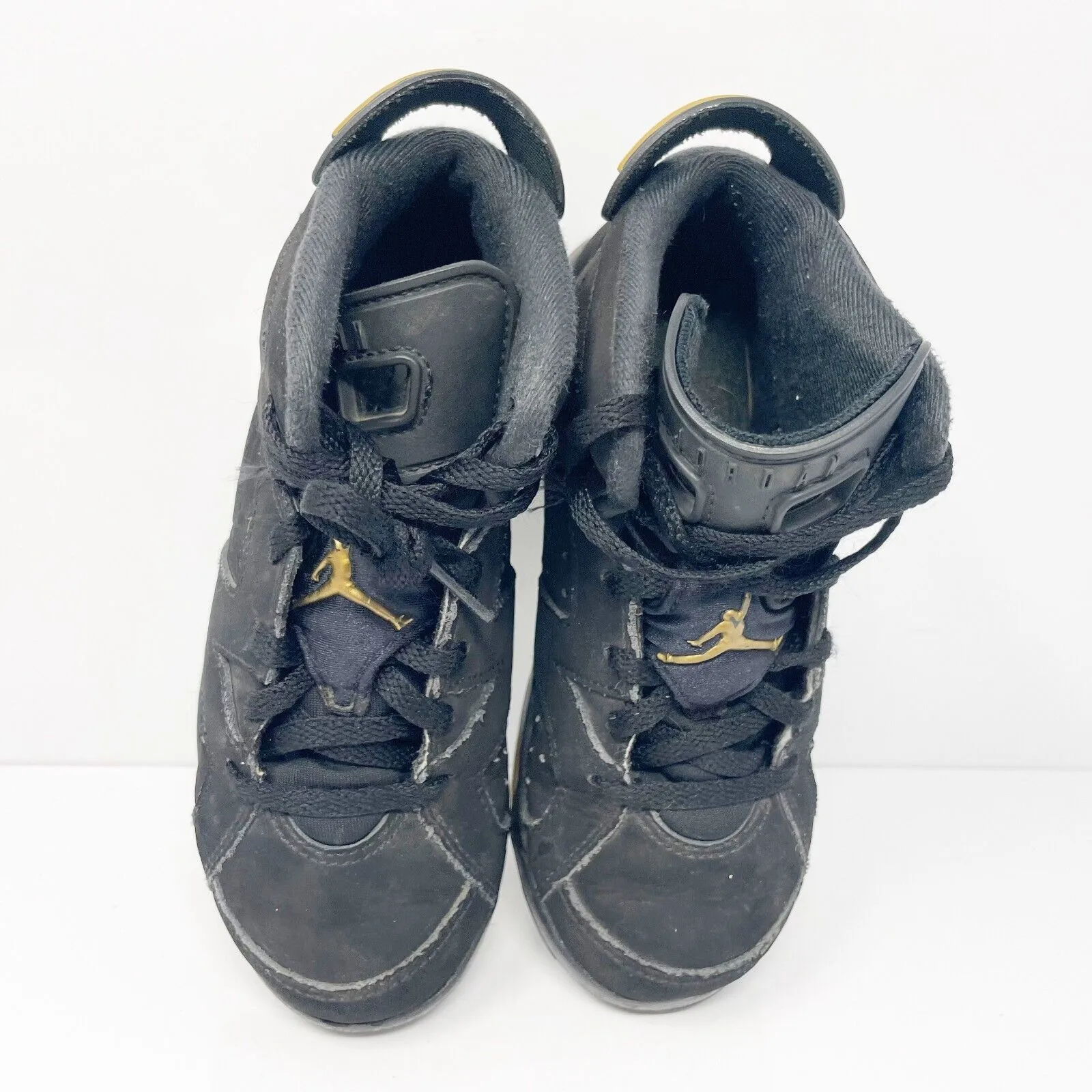 Nike Boys Air Jordan 6 SE CT4965-007 Black Basketball Shoes Sneakers Size 12C