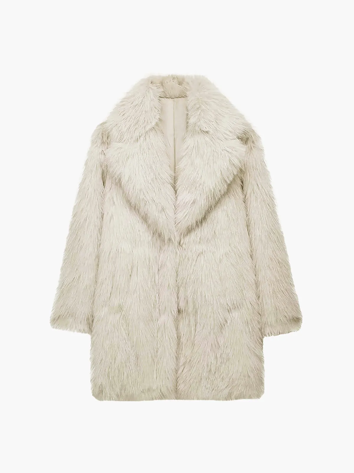 Oversized Fuzzy Women Faux Fur Coat