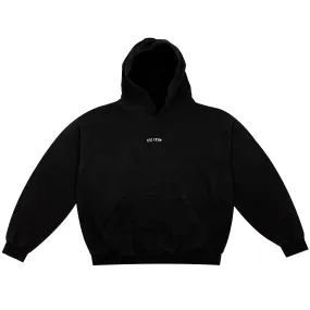 OVERSIZED LUX SIMPLE HOODIE - BLACK