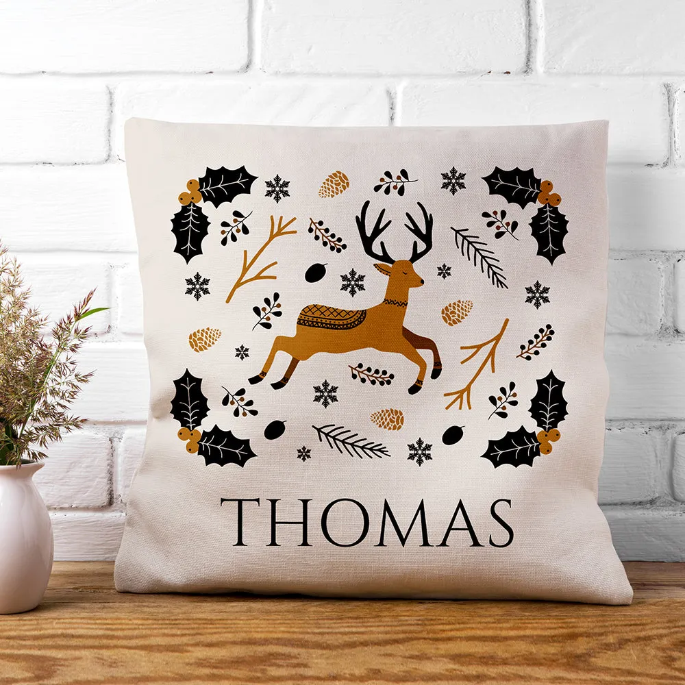 Personalised Nordic Woodland Cushion Cover