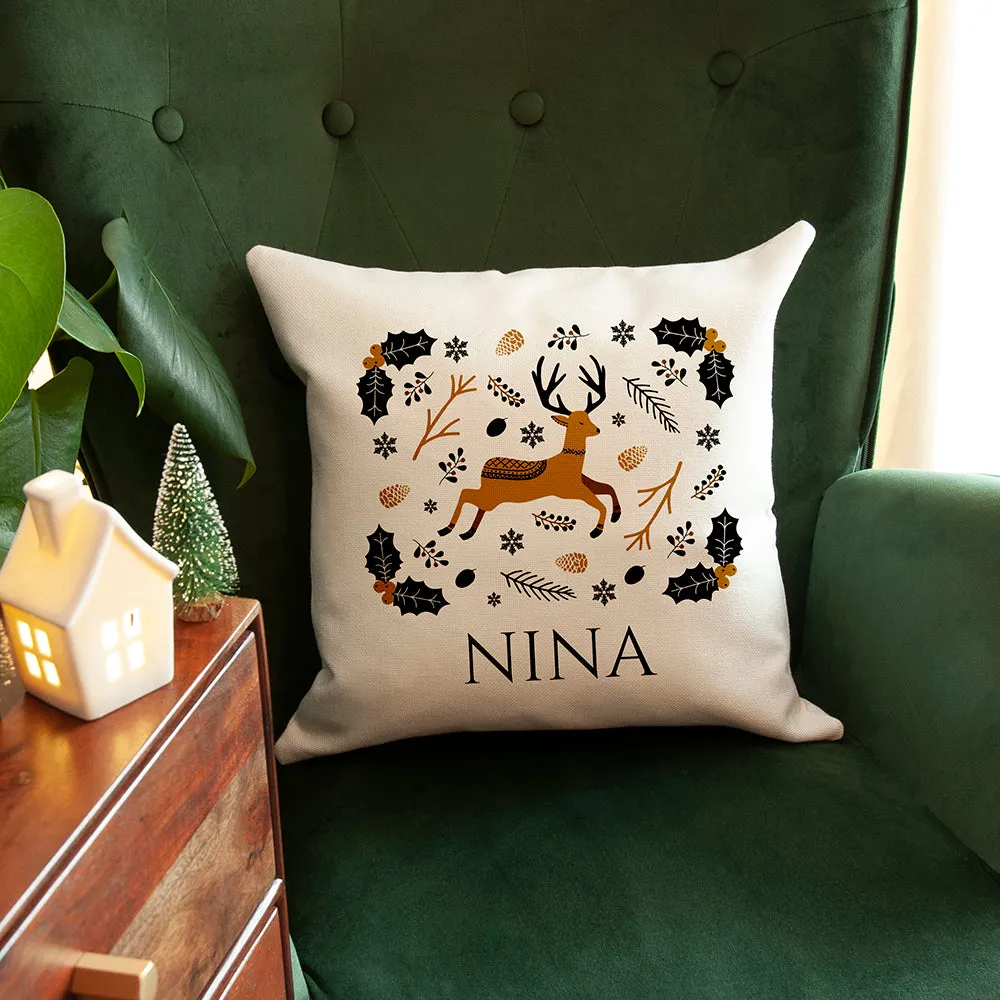 Personalised Nordic Woodland Cushion Cover