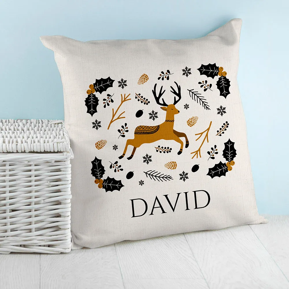 Personalised Nordic Woodland Cushion Cover