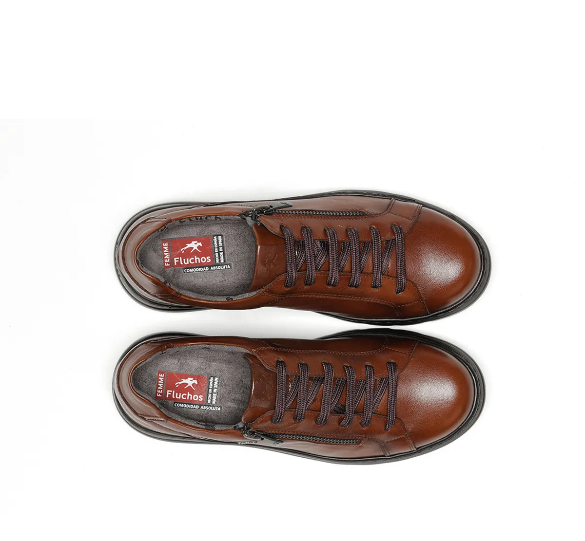 POMPAS F1666 Brown Sneakers