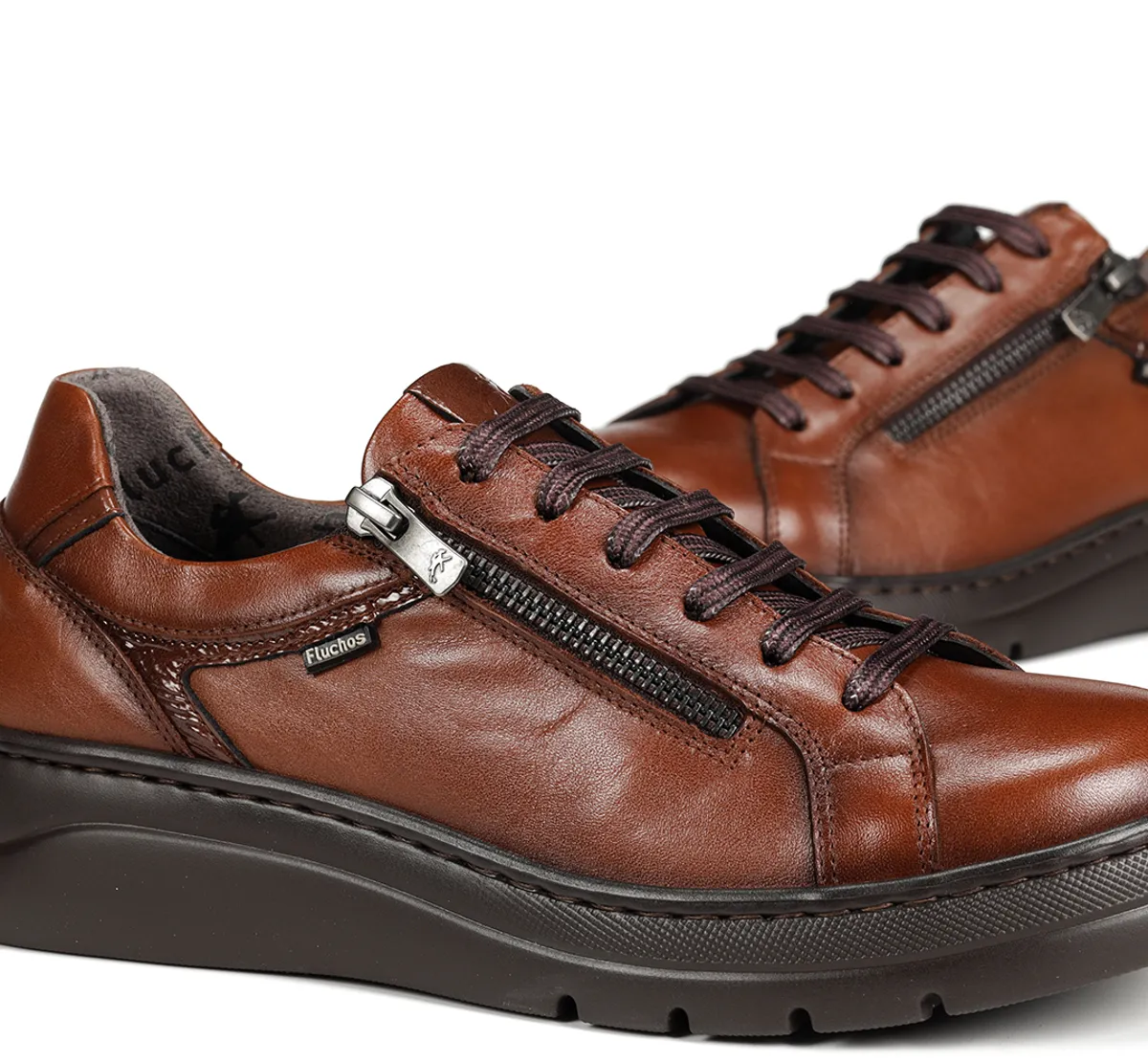 POMPAS F1666 Brown Sneakers