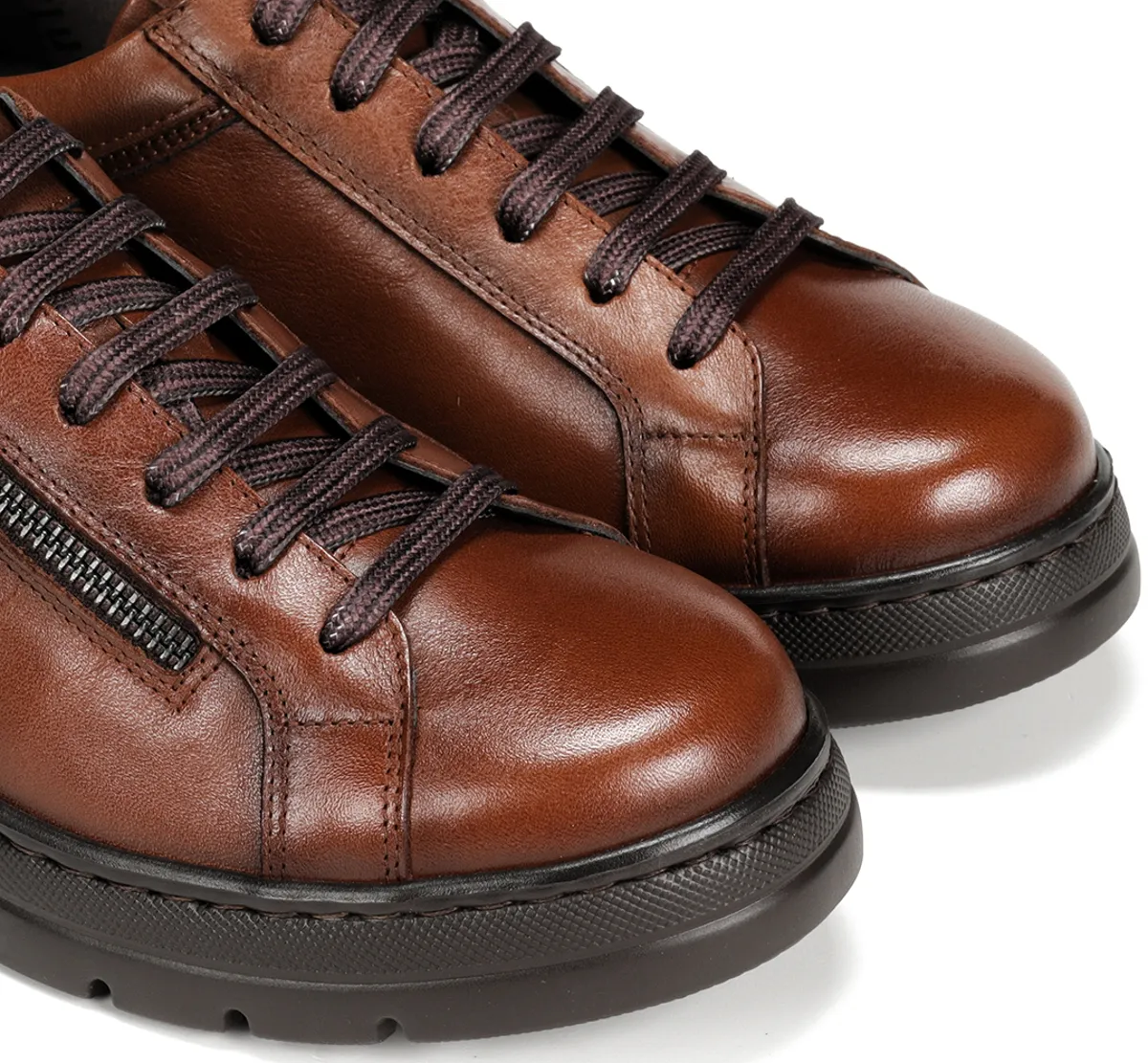 POMPAS F1666 Brown Sneakers