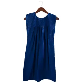 PRE-ORDER: Double Royal Blue Sleeveless Dress with Pockets (early September ship date)