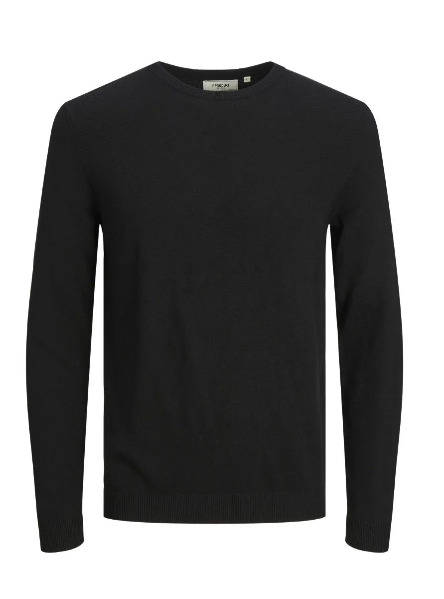 Produkt Basic Knit Crew Neck Jumper Black