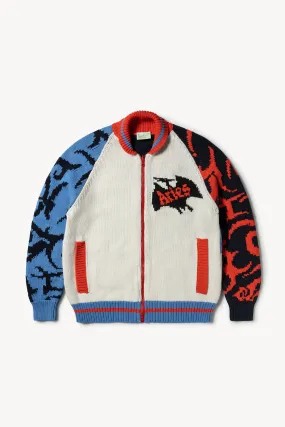 Pterodactyl Varsity Knit Jacket