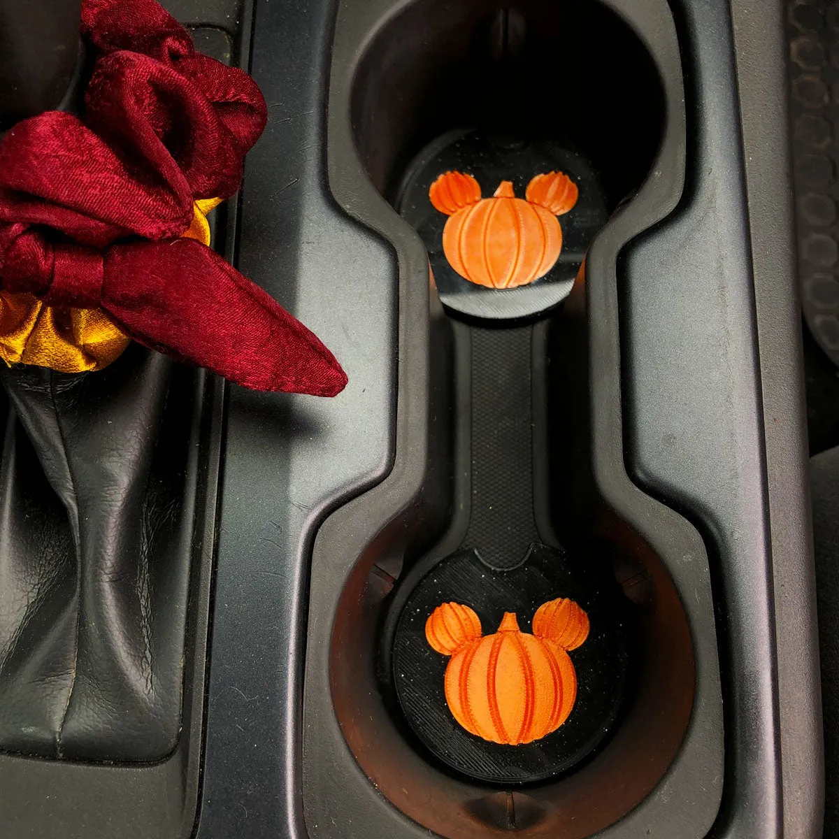 Pumpkin Mouse Car Coasters - Set of 2