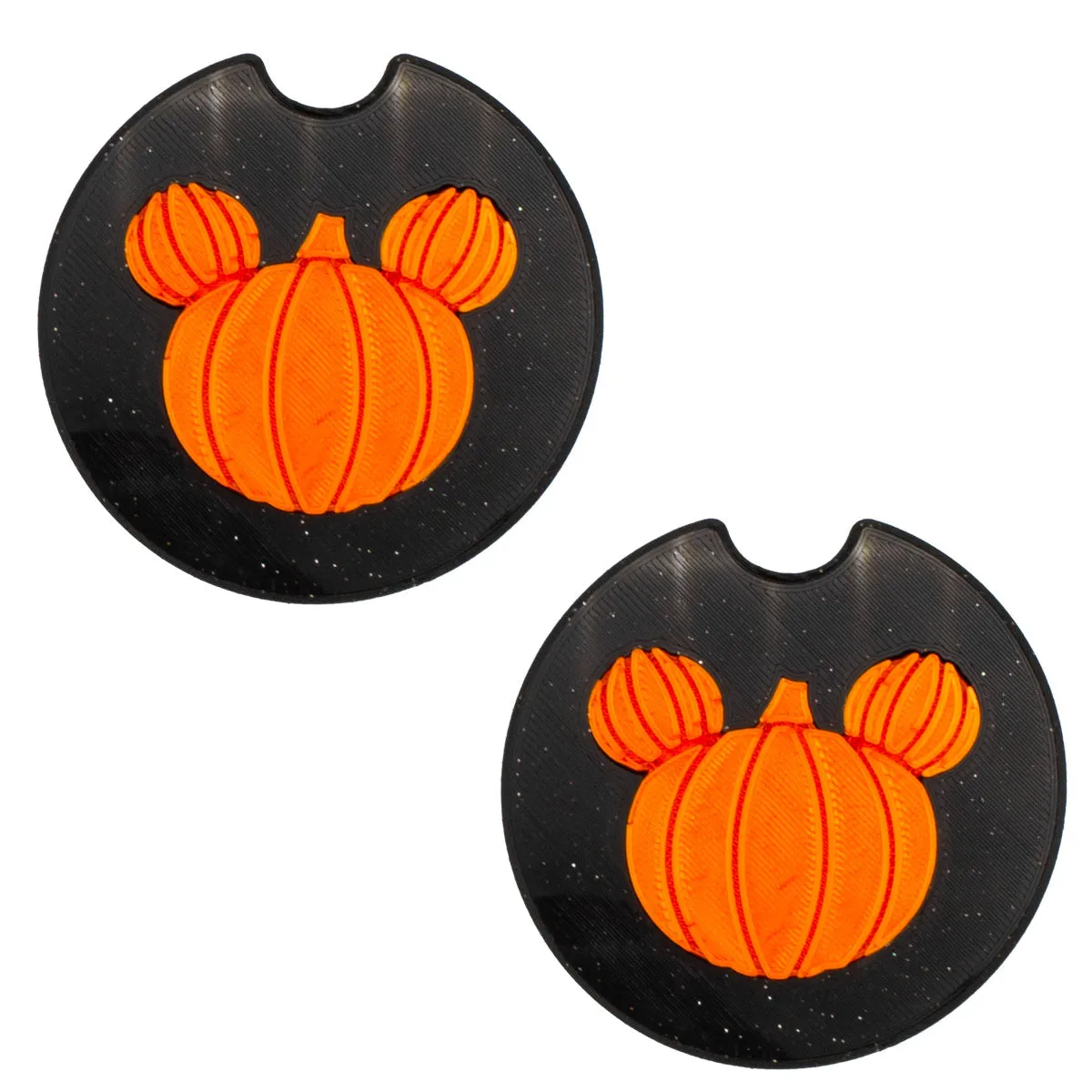 Pumpkin Mouse Car Coasters - Set of 2