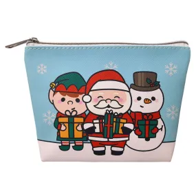 PVC Toiletry Makeup Wash Bag (Small) - Christmas Festive Friends XBAG212S