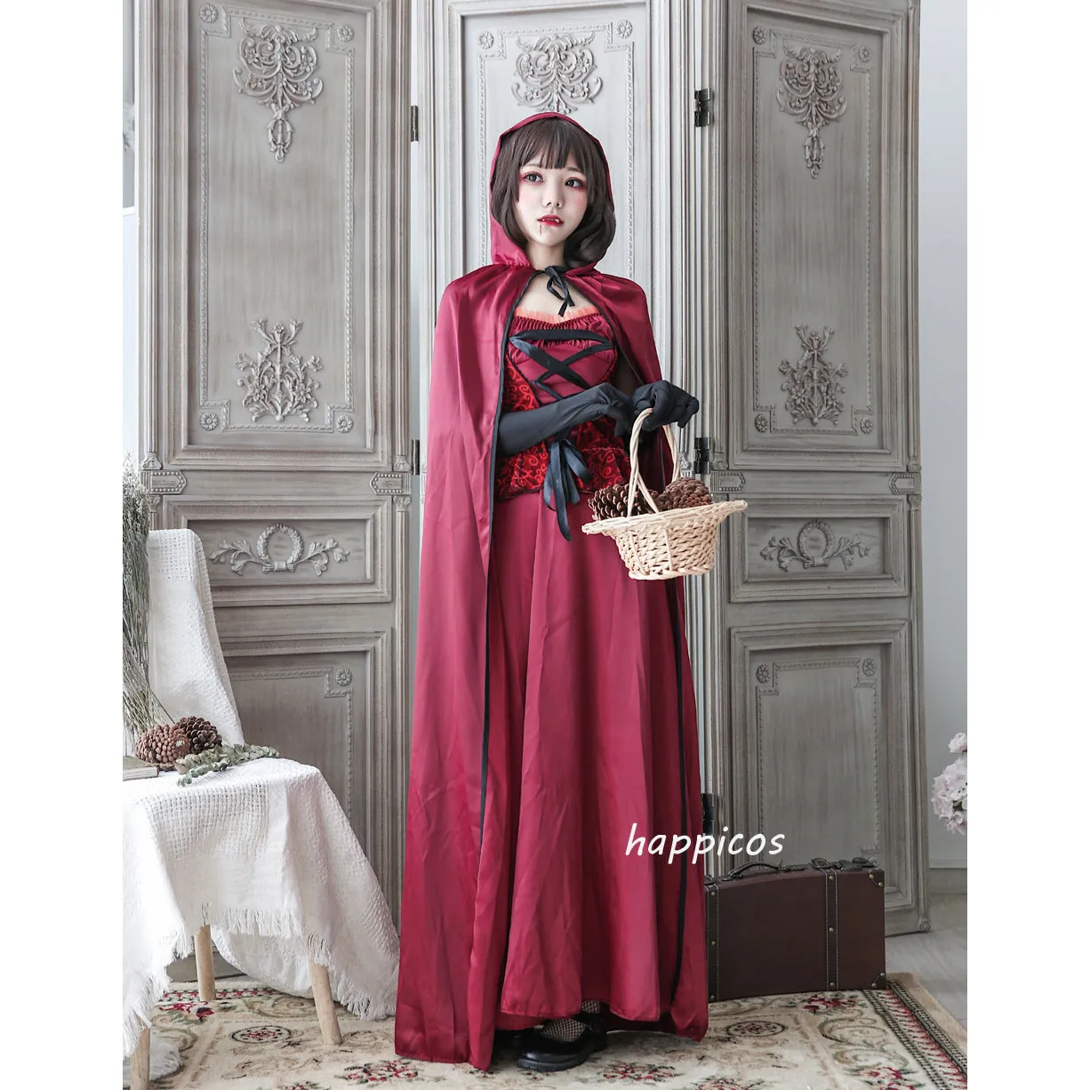 Red Riding Hood Vampire cosplay costume Halloween dress