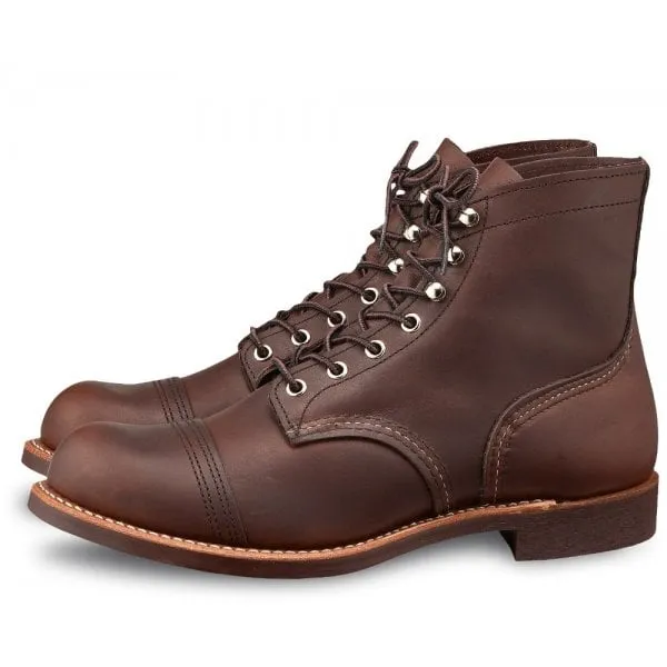 Red Wing Shoes Mens 08111 Iron Ranger Boot in Amber