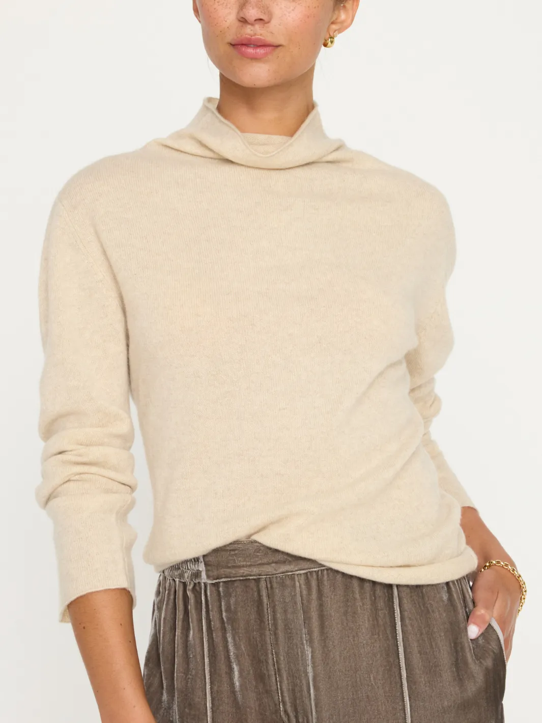 Rhone Relaxed Fit Funnel Sweater