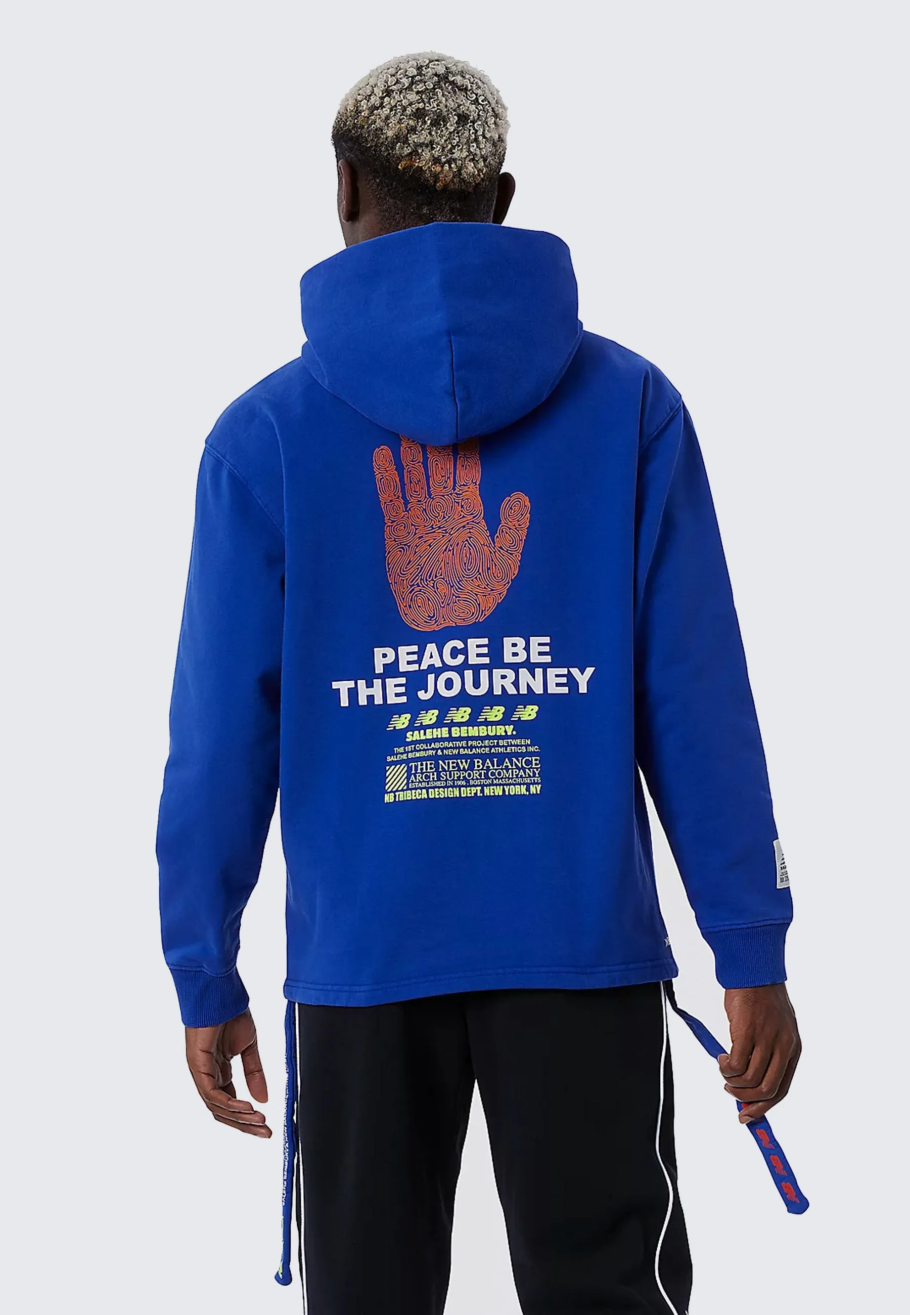 Salehe Bembury 'Yurt' Hoodie - uv blue