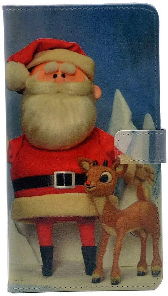 Santa Claus Red Nosed Reindeer Christmas Pattern Cover for Apple iPhone 8,iPhone 7